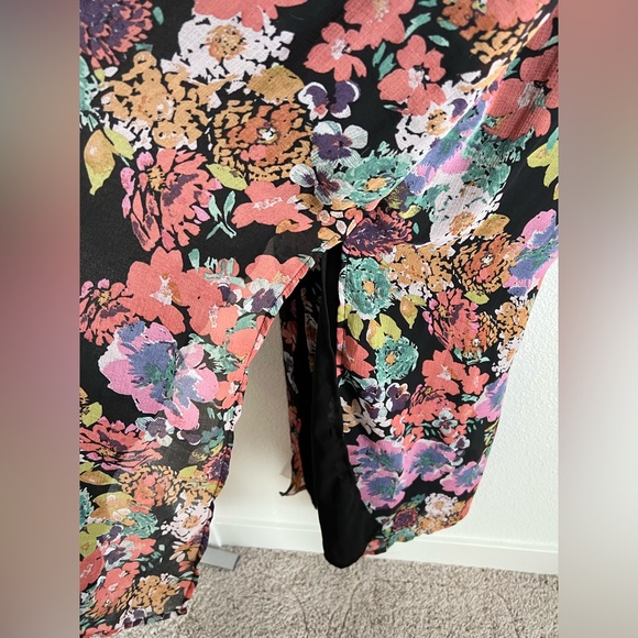 Brenda Floral Duster tie Kimono Size Small If By Sea Los Angeles - Picture 4 of 6